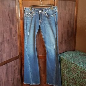 True Religion jeans Joey flair mid rise jeans 32 w